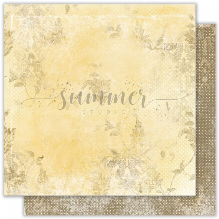 Double-sided sheet of paper Summer Studio My autumn "Leaves" size 30.5*30.5 cm, 190gr