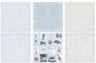 Набор двусторонней бумаги UHK Gallery "Monsieur", 6 листов, размер 30х30 см, 250г/м2