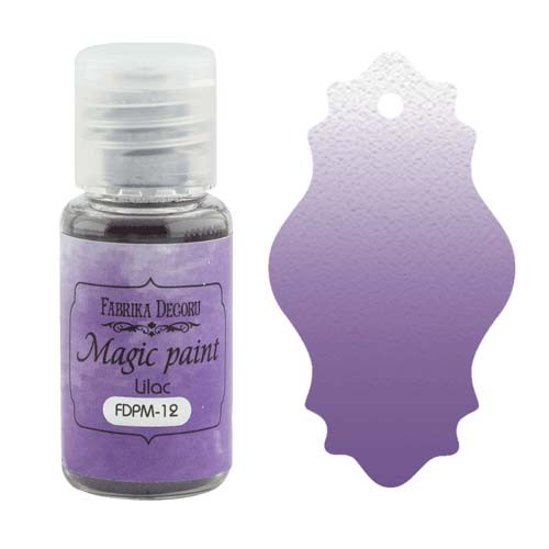 Dry paint "Magic Paint" FABRIKA DECORU, Lilac color, 15 ml
