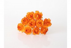 Кудрявые розы "Оранжевые" размер 3,5см, 5 шт