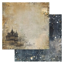 Двусторонний лист "Заколдованные страницы. Обитель сумерек", размер 30*30 см, 180гр (ScrapMania)