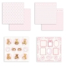 Набор двусторонней бумаги для скрапбукинга Stamperia "Babydream pink" 30,5x30,5 см, 10 листов, 190 гр/м2