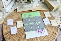 Ножи для вырубки "Билетики №3" от AgiArt, размер каждого элемента: 40*27 mm