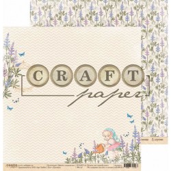 Двусторонний лист бумаги CraftPaper Цветик-семицветик "Люпины" размер 30,5*30,5см, 190гр