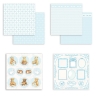 Набор двусторонней бумаги для скрапбукинга Stamperia "Babydream blue" 30,5x30,5 см, 10 листов, 190 гр/м2