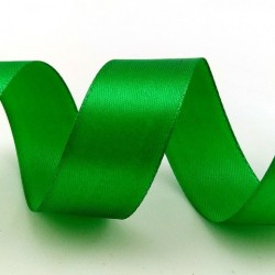 Атласная лента "Зеленая", ширина 2,5 см, длина 5,6 м