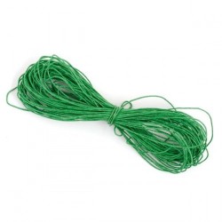 Вощеный шнур 1 мм, цвет Зеленый, отрез 1 м