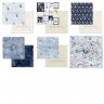 Set of double-sided paper Summer Studio "To the moon and back" 11 sheets, size 30.5*30.5cm, 190 gr/m2
