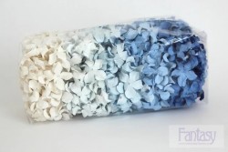 Лепестки гардении кудрявые "Синий микс" размер 2,5 см, 10шт