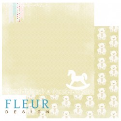 Двусторонний лист бумаги Fleur Design Детская "Время для игр", размер 30,5х30,5 см, 190 гр/м2
