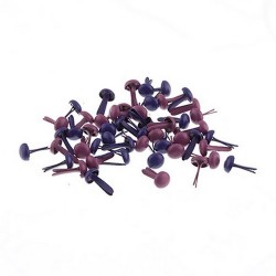 Набор брадсов "Фиолетовые 2-х цветные" размер 4,5Х8 мм, 50 шт