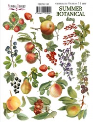 Набор наклеек Fabrika Decoru "Summer botanical diary №191", 17 шт