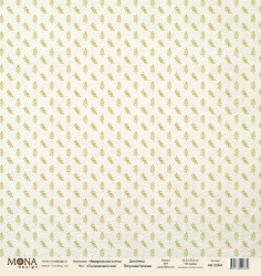 Односторонний лист бумаги MonaDesign Акварельная осень "Осенние веточки" размер 30,5х30,5 см, 190 гр/м2