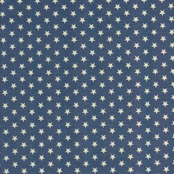 Ткань для рукоделия "Звезды темно-синие" Hobby and you, джинс, размер 50Х50 см