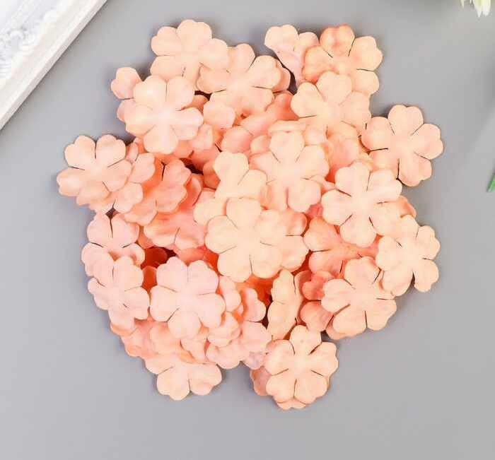 Set of paper petals "Peach", d-29 mm, 30 pcs