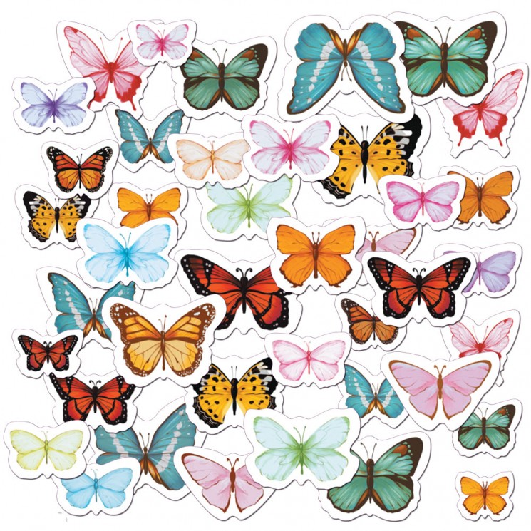 Decorative elements of Mr. Painter "Bright butterflies", 190 g /sq. m