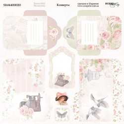 Double-sided sheet of paper SsgarMir Beautiful Moments 