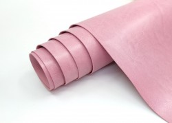 Binding leatherette Italy, color Ash rose gloss, without texture, 33X70 cm, 240 g /m2 