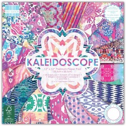 1/3 набора бумаги First Edition "Kaleidoscope", 16 листов, размер 30.5х30.5 см, 200г/м2