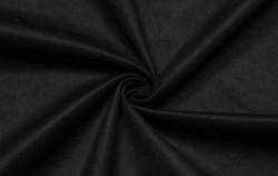 Замша двусторонняя "Черная", размер 50х70 см 
