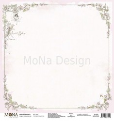 Односторонний лист бумаги MonaDesign Моя девочка "Зайка" размер 30,5х30,5 см, 190 гр/м2