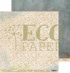 Двусторонний лист бумаги EcoPaper Бабушкин сад "Игры во дворе" размер 30,5*30,5см, 250гр