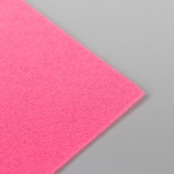 Фетр декоративный "Розовый средний", размер А4, толщина 1 мм, 1 шт