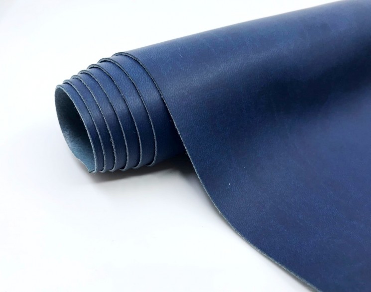 Переплётный кожзам Италия, цвет Темно синий матовый, 50Х35 см, 225 г/м2