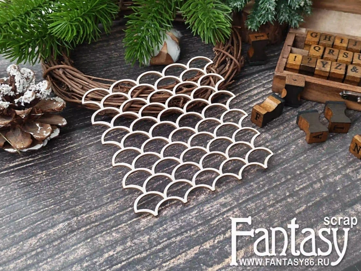 Чипборд FantasyScrap «Чипборд FantasyScrap «Россыпь звёзд 3891», размер 9,5 см 