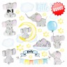 Double-sided paper set for Decor "My little Baby boy", size 20x20 cm, 200 gr/m2