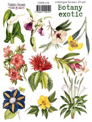 Набор наклеек Fabrika Decoru "Botany exotic №210", 10 шт
