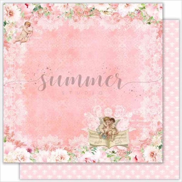 Double-sided sheet of paper Summer Studio Vintage wedding "Special day" size 30.5*30.5 cm, 190gr