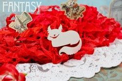 Чипборд Fantasy "Чеширский кот 1827" размер 6*6см