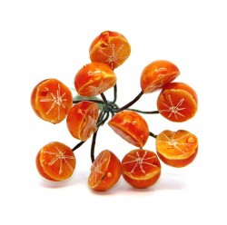 Декоративный букетик "Апельсин" (половинки)