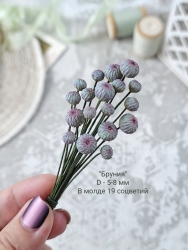Молд "Бруния", диаметр 5-8 мм, 19 соцветий