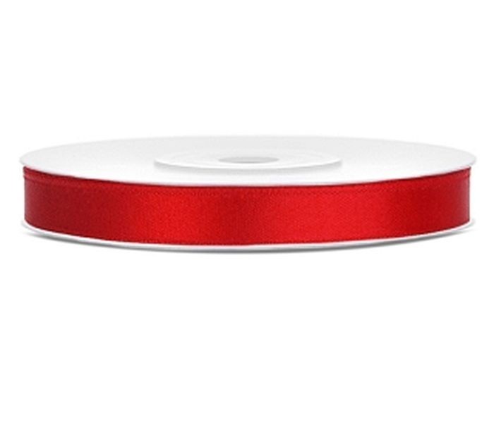 Satin ribbon "Red", width 2.5 cm, length 5.6 m
