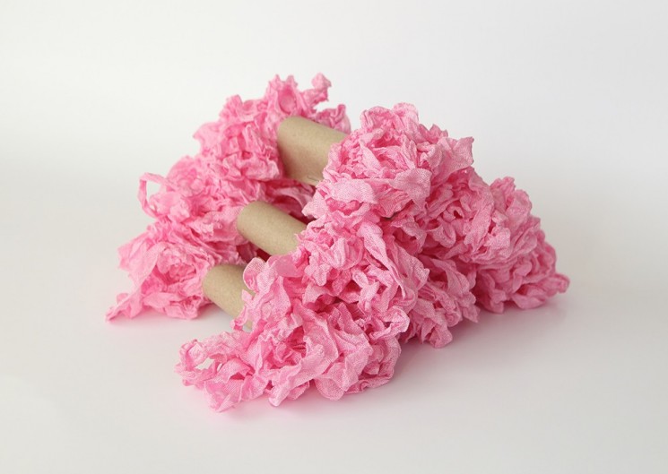 Shabby ribbon "Pink sherbet", width 1.5 cm, length 1 m