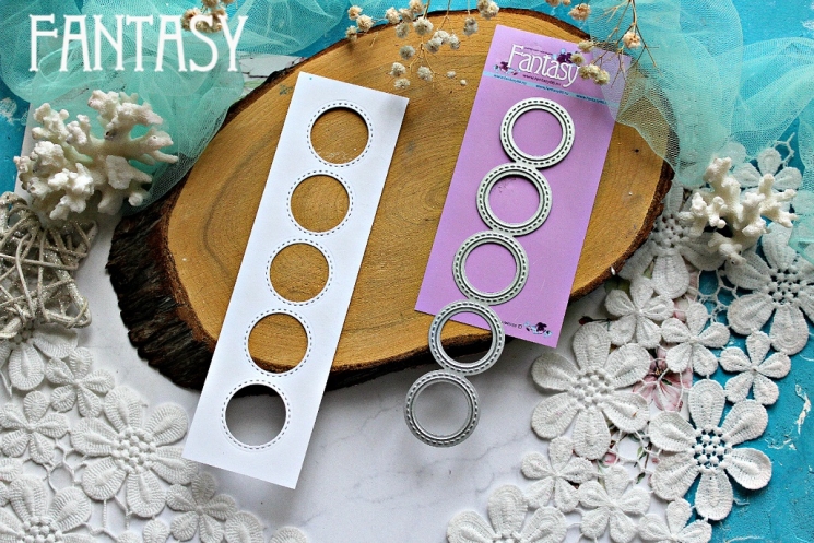 Нож для вырубки Fantasy фоновый "Маленькие круги" размер 3,2х15,5 см