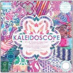 1/3 набора бумаги First Edition "Kaleidoscope", 16 листов, размер 20х20 см, 200г/м2