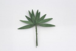 Листья травы "Зеленые", размер 3,5х1 см, 10 шт