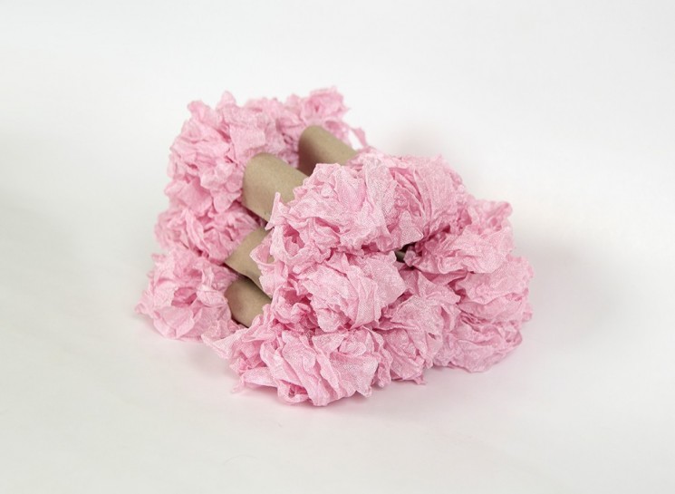 Shabby ribbon "Pink", width 1.5 cm, length 1 m