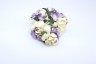 Кудрявые розы "Молочно-фиолетовые" размер 3см, 5 шт 