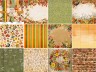 Set of double-sided paper for Decor "Autumn botanical diary", 10 sheets, size 30.5x30.5 cm, 200 gr/m2