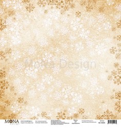 Односторонний лист бумаги MonaDesign Зимняя сказка "Снежная королева" размер 30,5х30,5 см, 190 гр/м2