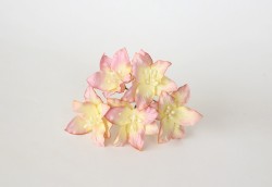 Лилии "Розовый+желтый", размер 2х2,5 см 5 шт