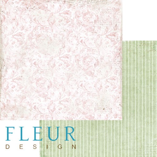 Double-sided sheet of paper Fleur Design Forgotten summer "Dawn", size 30. 5x30. 5 cm, 190 gr/m2