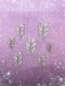 Чипборд Fantasy «Снежные объятия (Новогодние Листочки) 3069» размер от 2,9*1,8 см до 5,9*3,1 см
