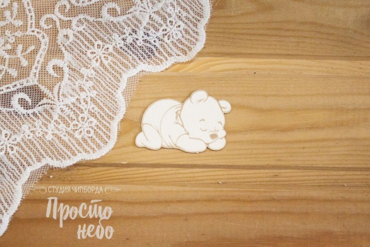 Chipboard Simply Sky "Baby Vinnie 2", size 58x39 mm