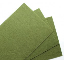 Фетр декоративный "Зеленый болотный", размер А4, толщина 2 мм, 1 шт