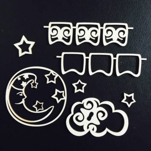 Чипборд Fleur Design "Я расту", размер 10х15 см